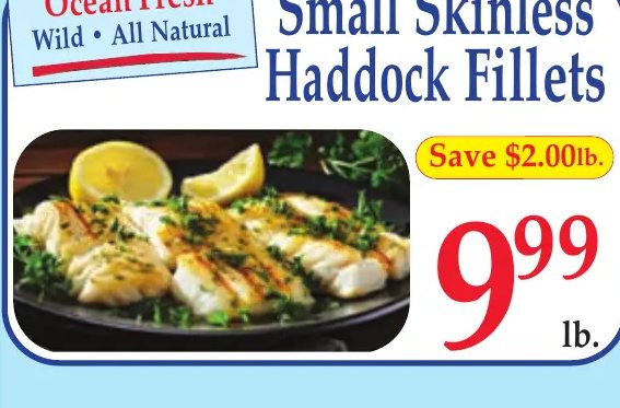 Small Skinless Haddock Fillets