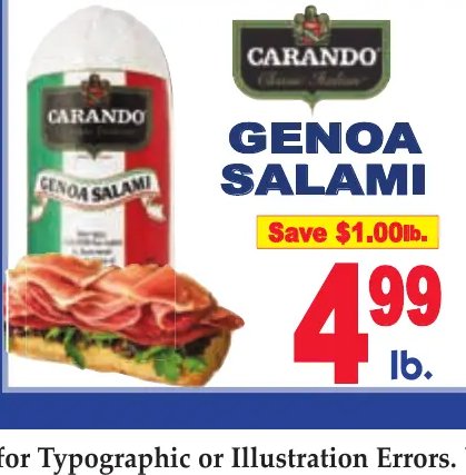 Carando Genoa Salami