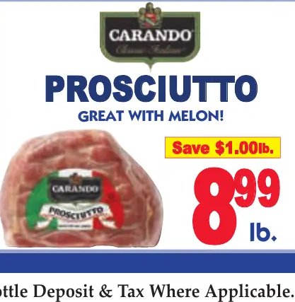 Carando Prosciutto