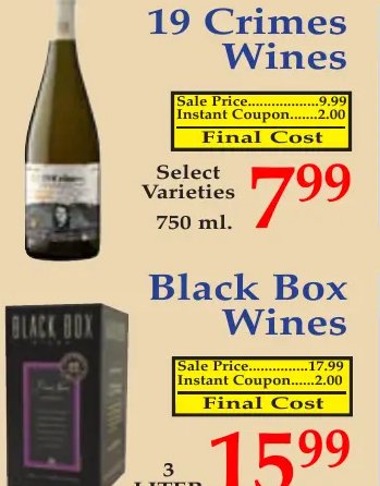 19 Crimes Wines
