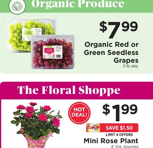 Organic Red or Green Seedless Grapes