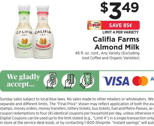 Califia Farms Almond Milk