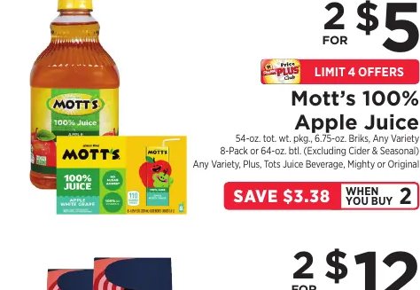 Mott's 100% Apple Juice