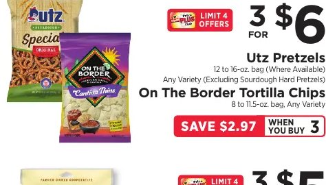 Utz Pretzels / On The Border Tortilla Chips