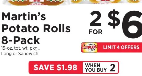 Martin's Potato Rolls 8-Pack