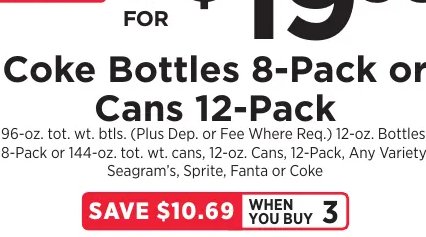 Coke Bottles 8-Pack or Cans 12-Pack