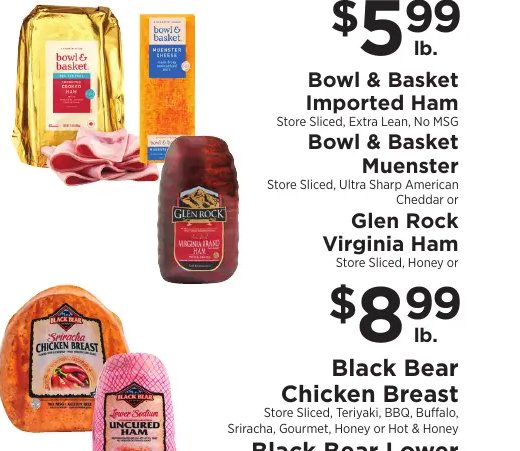 Bowl & Basket Imported Ham