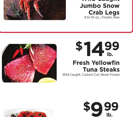 Wild Caught Jumbo Snow Crab Legs