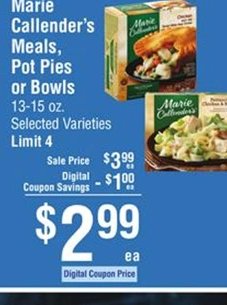 Marie Callender's Pot Pies or Meals