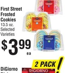 First Street Frosted Cookies
