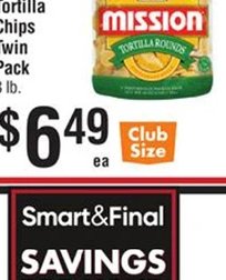 Mission Tortilla Chips Twin Pack