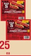 Bar S Jumbo Meat Franks