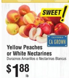 Yellow Peaches or White Nectarines