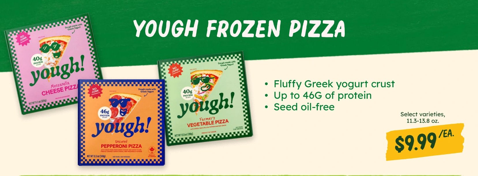 Yough! Frozen Pizza