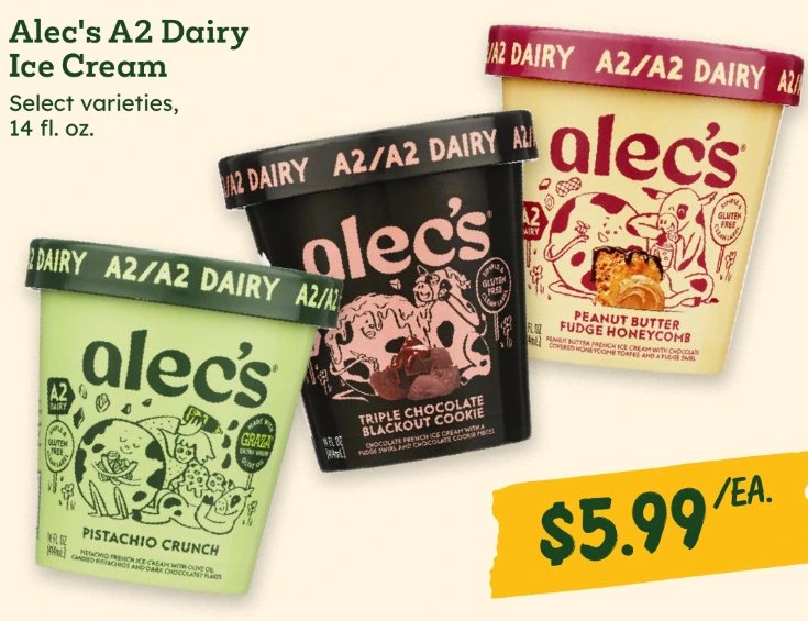 Alec's A2 Dairy Ice Cream