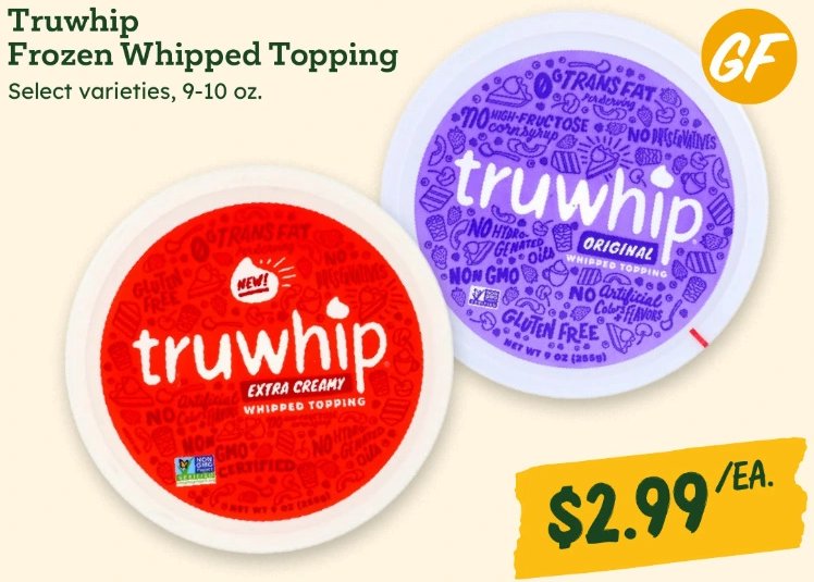 Truwhip Frozen Whipped Topping