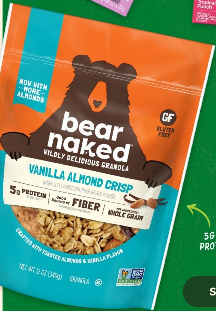 Bear Naked Wildly Delicious Granola Vanilla Almond Crisp