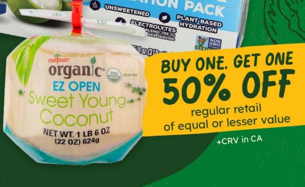 Melissa's Organic EZ Open Sweet Young Coconut