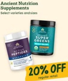Ancient Nutrition Supplements
