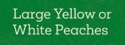 Large Yellow or White Peaches