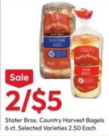 Stater Bros. Country Harvest Bagels