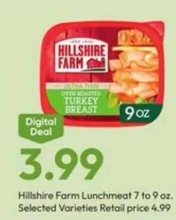 Hillshire Farm Lunchmeat