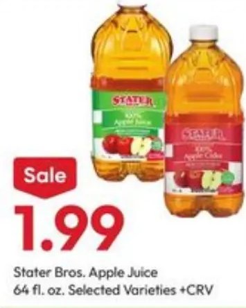 Stater Bros. Apple Juice