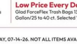 Glad ForceFlex Trash Bags