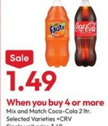Mix and Match Coca-Cola 2 ltr.