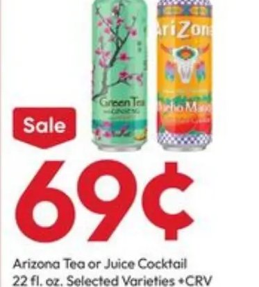 Arizona Tea or Juice Cocktail 22 fl. oz.