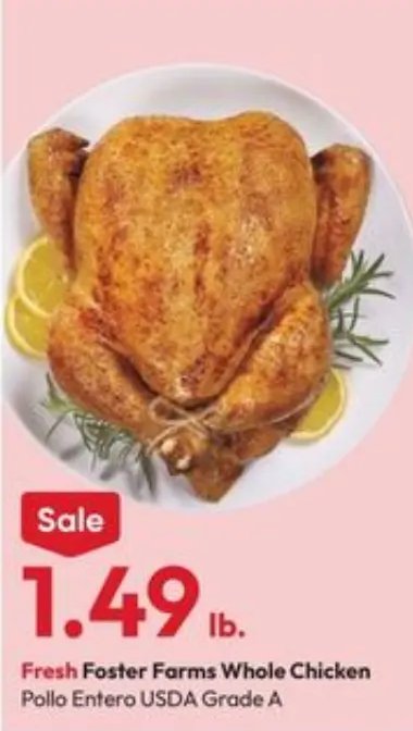 Fresh Foster Farms Whole Chicken