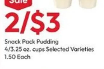 Snack Pack Pudding