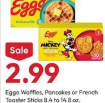 Eggo Waffles, Pancakes or French Toaster Sticks