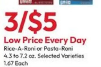 Rice-A-Roni or Pasta-Roni