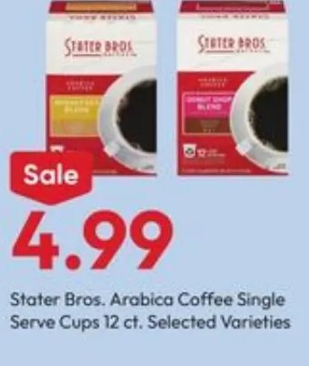 Stater Bros. Arabica Coffee Single Serve Cups