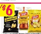 Lay's, Lay's Kettle Potato Chips or Smartfood