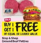 Stop & Shop Ground Beef Patties