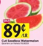 Cut Seedless Watermelon
