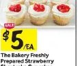 The Bakery Freshly Prepared Strawberry Shortcake Cupcakes