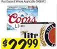 Coors Light or Miller Lite 24 Pack