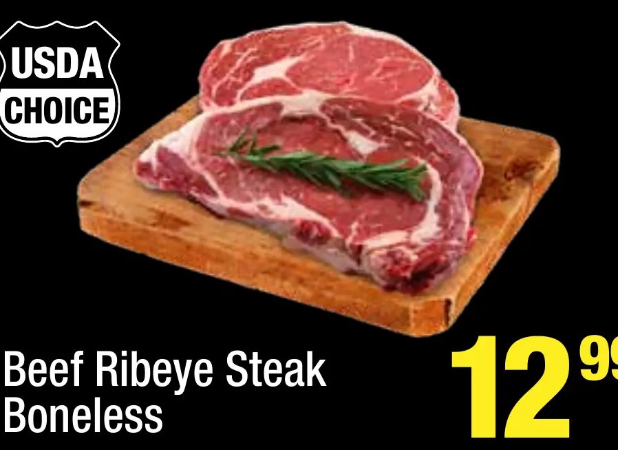 Beef Ribeye Steak Boneless
