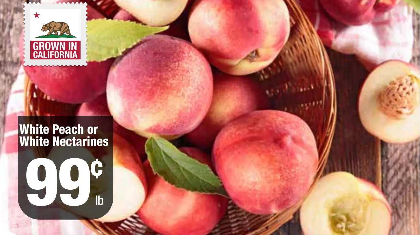 White Peach or White Nectarines