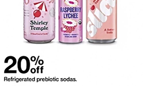 Refrigerated prebiotic sodas