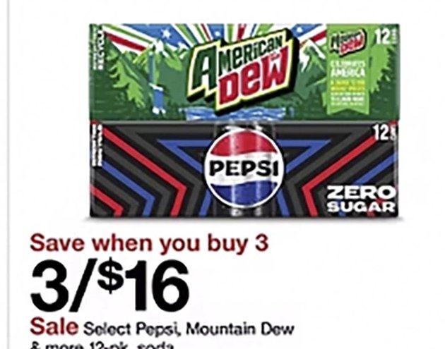 Select Pepsi, Mountain Dew
