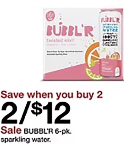 BUBBL'R sparkling water