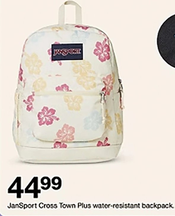 JanSport Cross Town Plus water-resistant backpack
