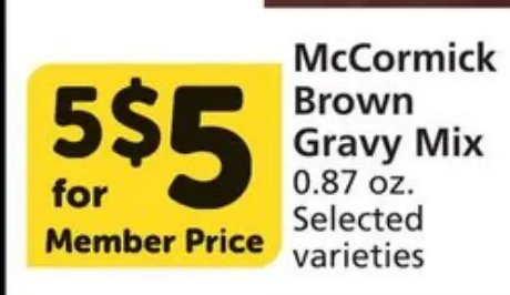 McCormick Brown Gravy Mix
