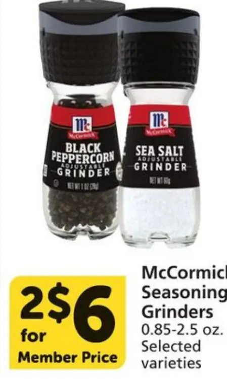 McCormick Seasoning Grinders