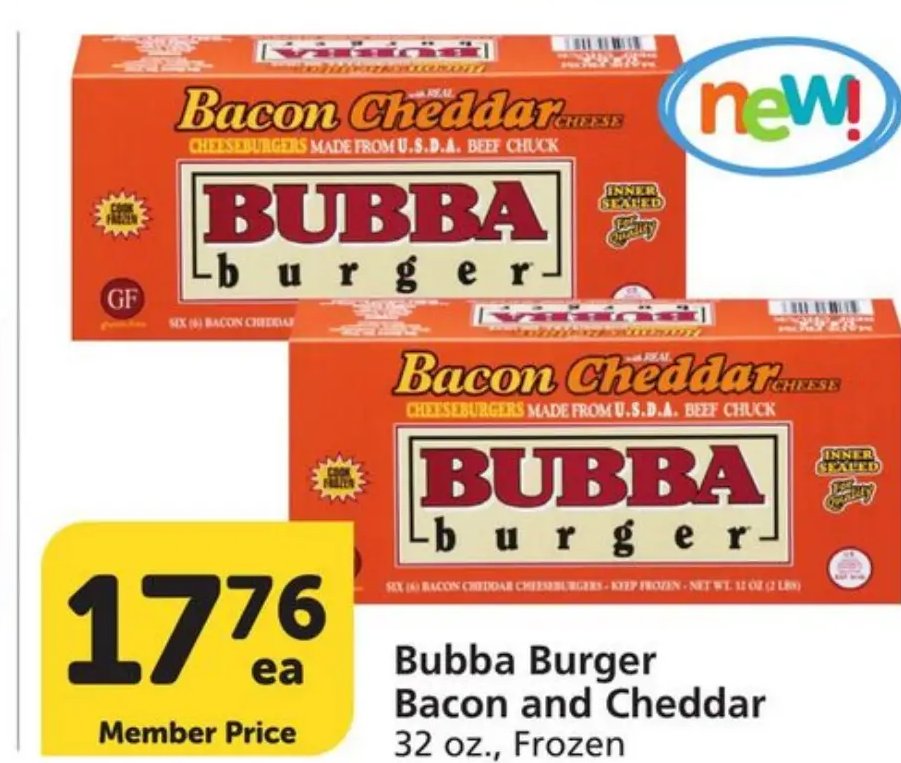 Bubba Burger Bacon and Cheddar