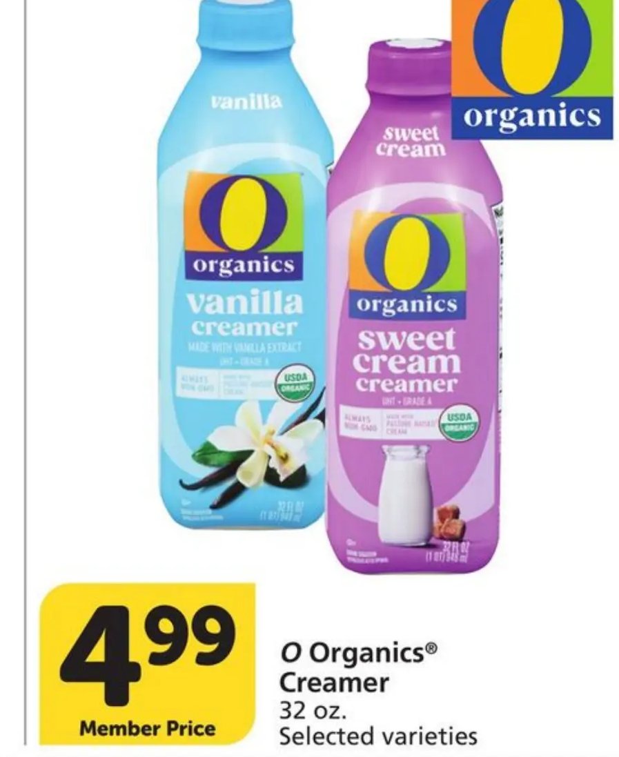 O Organics Creamer